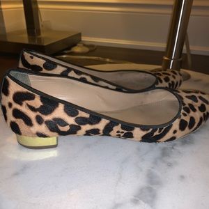 J.Crew leopard flats